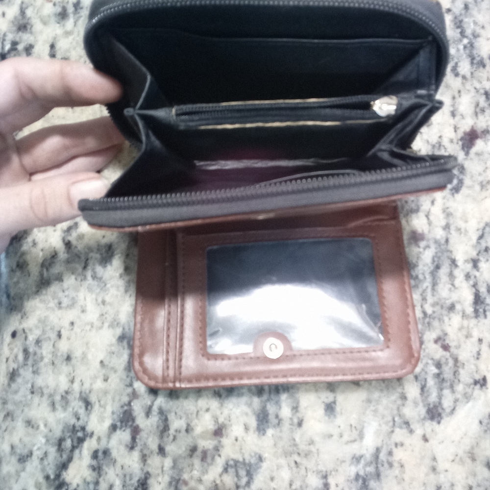 Brown and Black Wallet Coach Wallet
